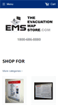 Mobile Screenshot of evacuation-map-store.com